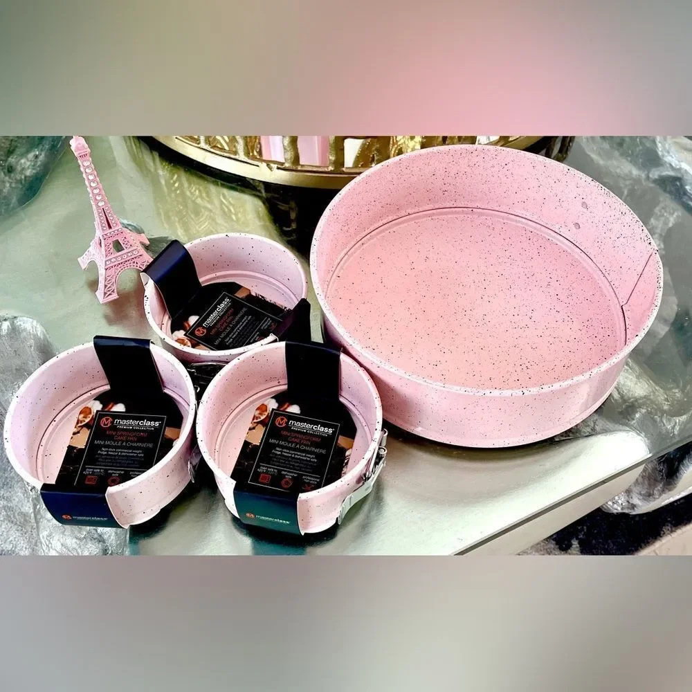 Pink 4 pcs Masterclass Speckled bakeware set